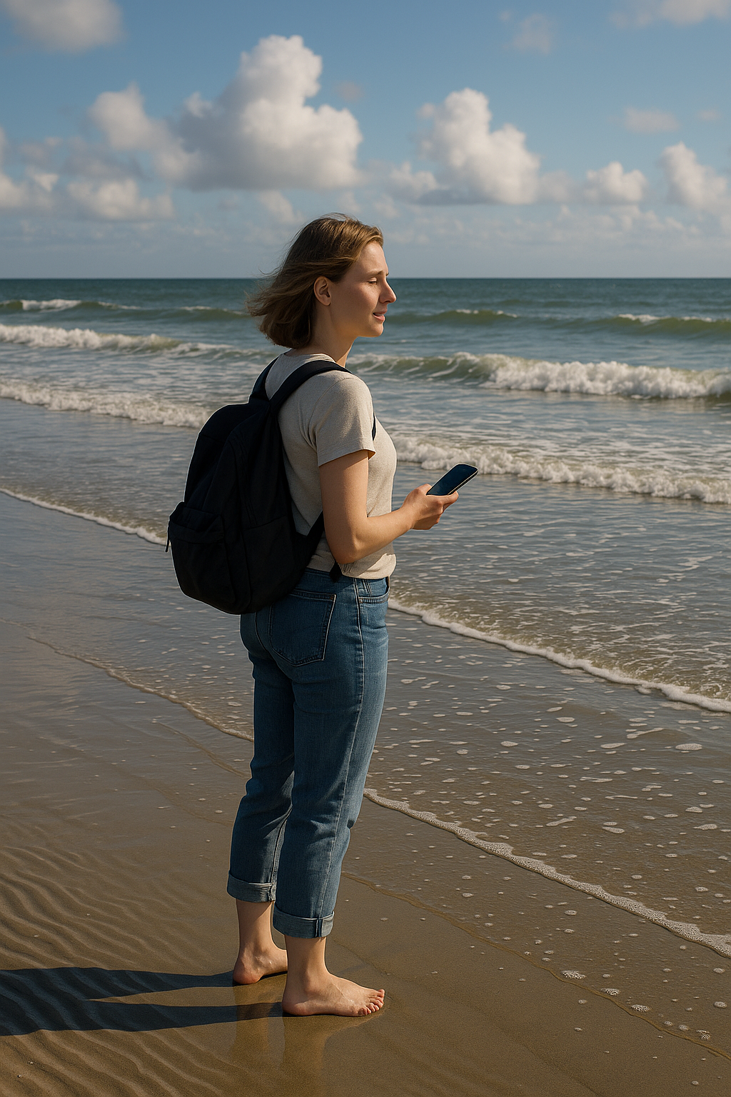 Barfuß am Meeresgrund